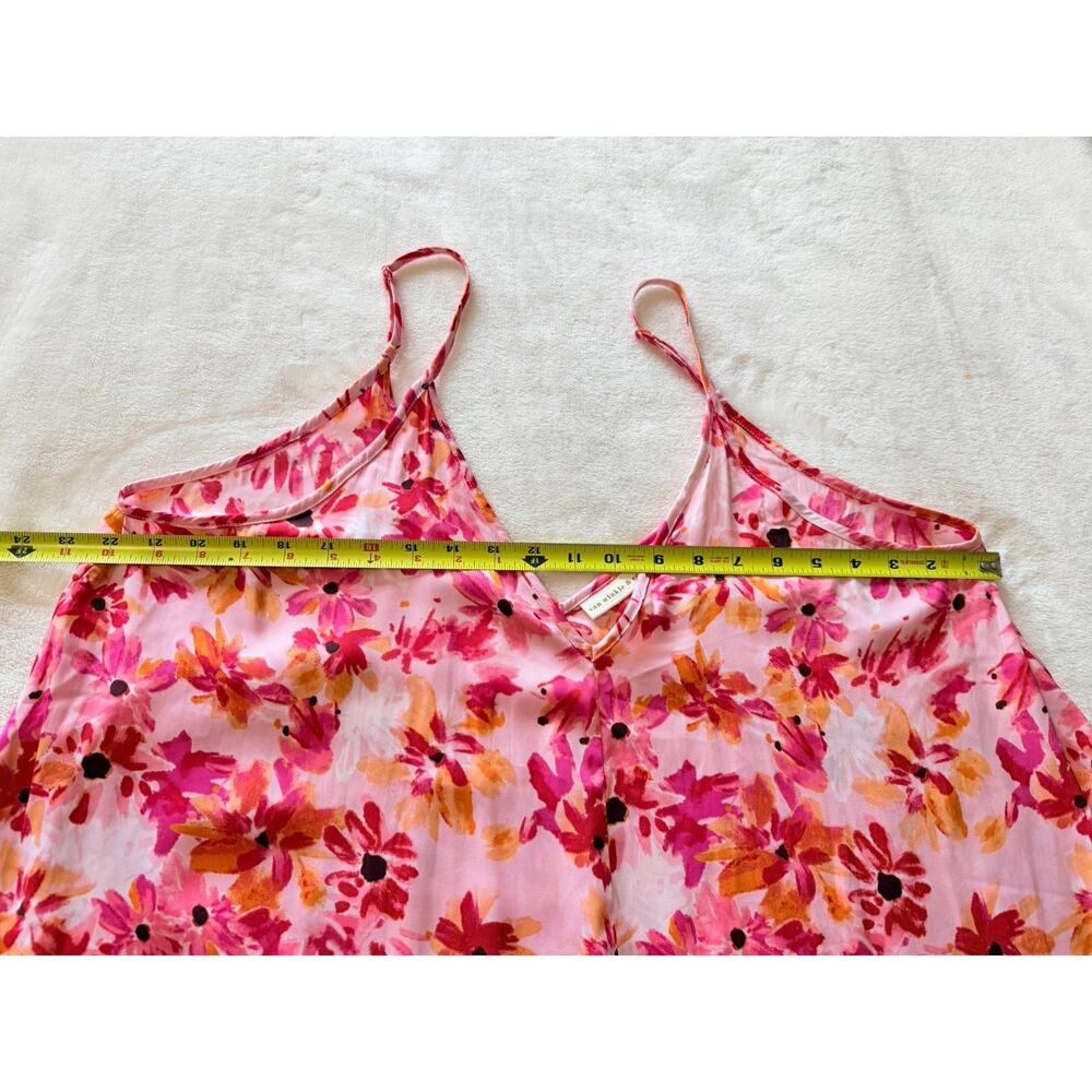Van Winkle Pink Orange Tropical Maxi Dress Beach Coastal Boho Pockets Womens 1X - Picture 12 of 14